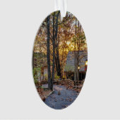Autumn Woods Sunset Walkway Ornament (Vorderseite)