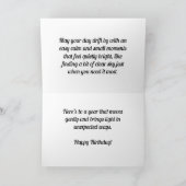 Autumn Woods & Sunshine - Custom Birthday Card Karte (Innenseite)