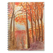 Autumn Woods Watercolor Notizblock (Vorderseite)