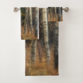 Autumn Woodsy Badezimmer Handtuch Set (Insitu)