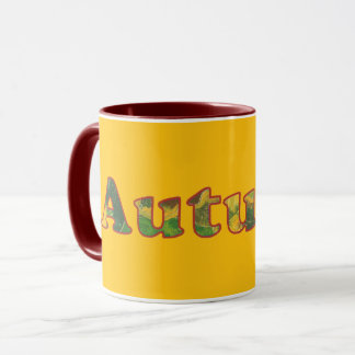 Autumn Word Custom Mugs Tasse