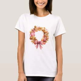 Autumn Wreath Graphic T - Shirt - Erntedank T-Shir
