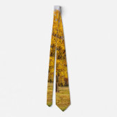 Autumn Yellow Sugar Maple Neck Tie Krawatte (Rückseite)