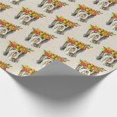 Autumn Yorkshire Terrier Geschenkpapier (Ecke)