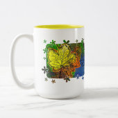 AUTUMN Zwei-Tonen-KAFFEE-TASSE Zweifarbige Tasse (Links)