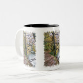 AUTUMN Zwei-Tonen-KAFFEE-TASSE Zweifarbige Tasse (Vorderseite Links)
