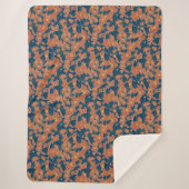 Autumnal Blumenkohl - Gemütliches Herbstdekor Sherpadecke (Vorderseite)