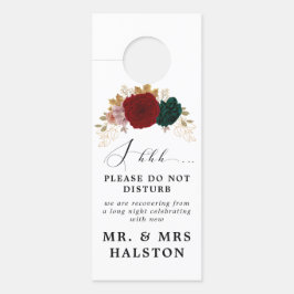 Autumnal Burgundy Emerald Greeny nicht Tisturb Türanhänger