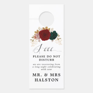 Autumnal Burgundy Emerald Greeny nicht Tisturb Türanhänger