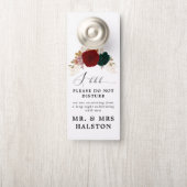 Autumnal Burgundy Emerald Greeny nicht Tisturb Türanhänger (Auf Knauf)