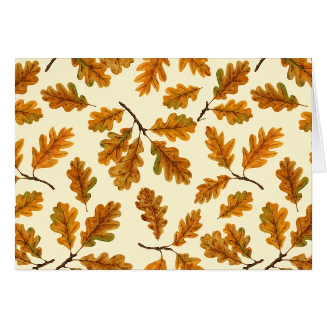 Autumnal-Eicheneiche-Blätter auf weiß (Vorderseite (Horizontal))