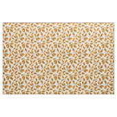 Autumnal-Eicheneiche-Blätter auf weiß Stoff (Fat Quarter (45,7 x 55,9 cm))