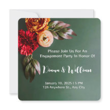 Autumnal Elegance Hochzeit Einladung