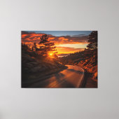 Autumnal Ember Realismus Digitale Malerei Rustikal Leinwanddruck (Vorderseite)