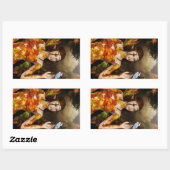 Autumnal-Fee Rectangle-Stickers Rechteckiger Aufkleber (Blatt)