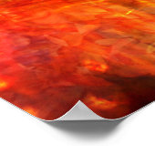 Autumnal Fire Abstrakt Art Poster (Ecke)