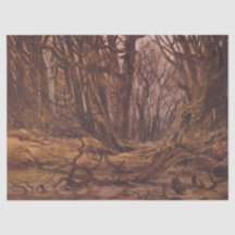 Autumnal Forest (Brown Tree Trunks)