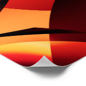 Autumnal Fraktal Tree Poster (Ecke)