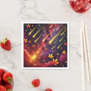 Autumnal Galaxy Meteor Dusche Decoupage Napkins Serviette