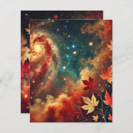 Autumnal Galaxy Nebula Duschbücher Papier