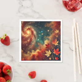 Autumnal Galaxy Nebula Wolken Decoupage Napkins Serviette