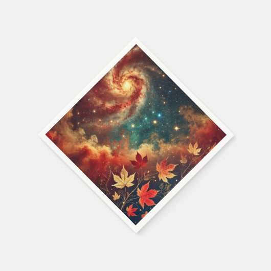 Autumnal Galaxy Nebula Wolken Decoupage Napkins Serviette (Ecke)