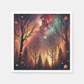 Autumnal Galaxy Twilight Forest Decoupage Napkins Serviette (Vorderseite)