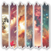 Autumnal Galaxy Washi Tape Scrapbook Stickers Aufkleber (Vorderseite)