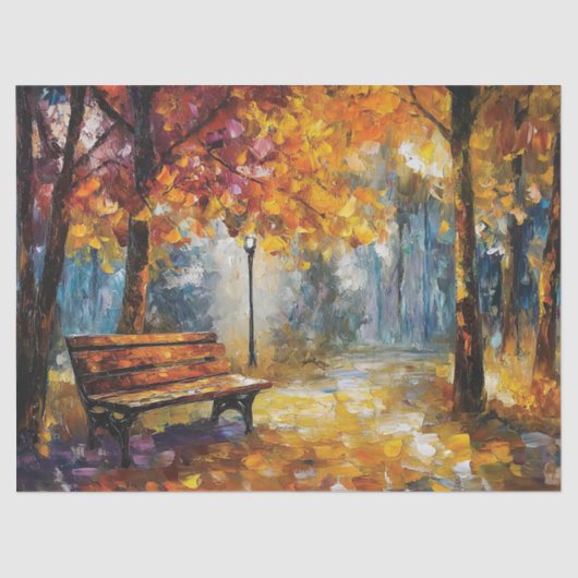 Autumnal Glow Fall Forest Decoupage Seidenpapier (Vorderseite)