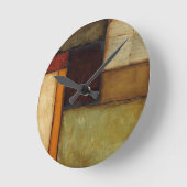 Autumnal Impressionist von Jennifer Goldberger Runde Wanduhr (Winkel)