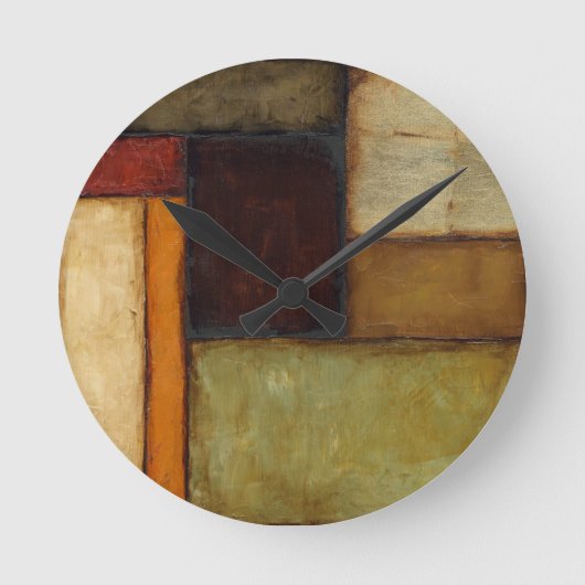 Autumnal Impressionist von Jennifer Goldberger Runde Wanduhr (Vorderseite)