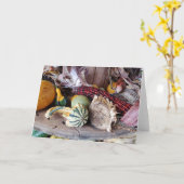 Autumnal Karte (Gelbe Blume)