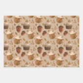 Autumnal Kawaii Gift Wrap Geschenkpapier Set (Vorderseite 2)