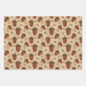 Autumnal Kawaii Gift Wrap Geschenkpapier Set (Vorderseite)