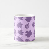 Autumnal Leafs in Purple Tones - Nature Pattern Kaffeetasse (Mittel)