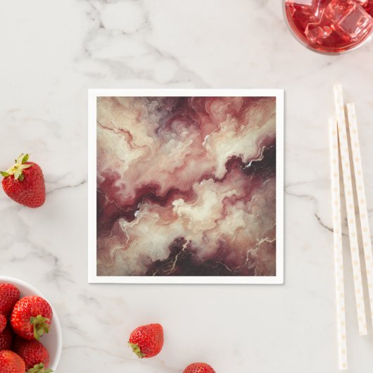 Autumnal Marble Harvest Wine Découpage Napkins Serviette (Beispiel)