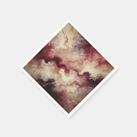 Autumnal Marble Harvest Wine Découpage Napkins Serviette (Ecke)