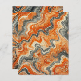 Autumnal Marble Pumpkin Gewürz-Scrapbook Paper