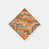 Autumnal Marble Pumpkin Spice Découpage Napkins Serviette (Ecke)
