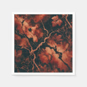 Autumnal Marble Rusty Blätter Découpage Napkins Serviette (Vorderseite)