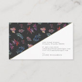 Autumnal Meadow Geometric Business Card Visitenkarte (Rückseite)
