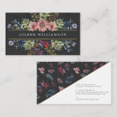 Autumnal Meadow Geometric Business Card Visitenkarte (Vorne/Hinten)