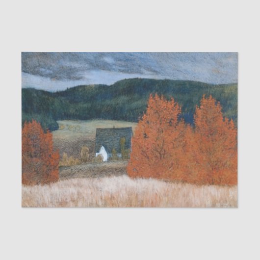 Autumnal Mood von Jamtland von Helmer Osslund Seidenpapier (Vorderseite)