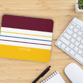 Autumnal Mulberry Bernster Streifen Mousepad