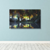 Autumnal (Nacht) Leinwanddruck (Insitu (Holzboden))