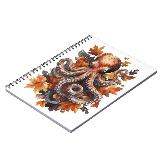 Autumnal Octopus-Notebook Notizblock (Linke Seite)