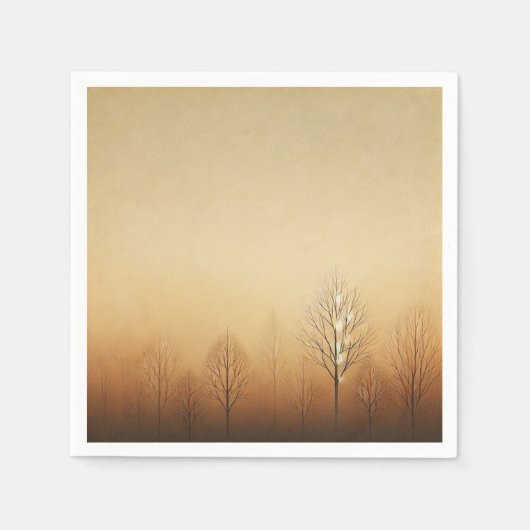 Autumnal Ombre Earthy Brown Decoupage Napkins Serviette (Vorderseite)