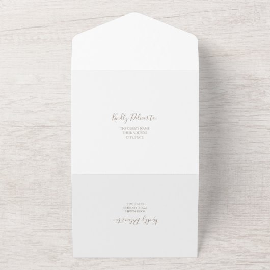 Autumnal Pampas Grass Birthday All In One Einladung (Außenbereich)