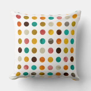 Autumnal-Polka-Punkte Kissen