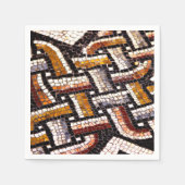 Autumnal Roman Mosaic Serviette (Vorderseite)